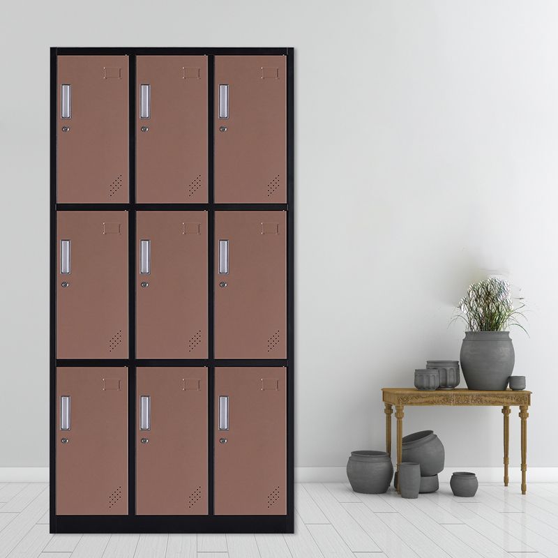 Zeitgenössischer Schrank mit Scharnier -Türen Metall Matte Finish Badezimmer Lagerschrank