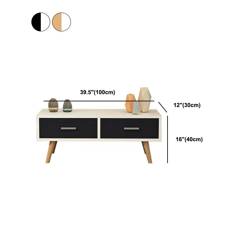 Scandinavian Style Wood TV Stand Enclosed Storage Stand Console with Drawers Clearhalo 'furn' 'furn_tv_stands_entertainment_centers' 'Furniture' 'Living Room Furniture' 'TV Stands & Entertainment Centers' 'TV Stands & Media Storage Furniture' 'tv_stands_entertainment_centers' 1200x1200_2d96fedc-9e6c-4d1d-89dd-ee10983d8d85