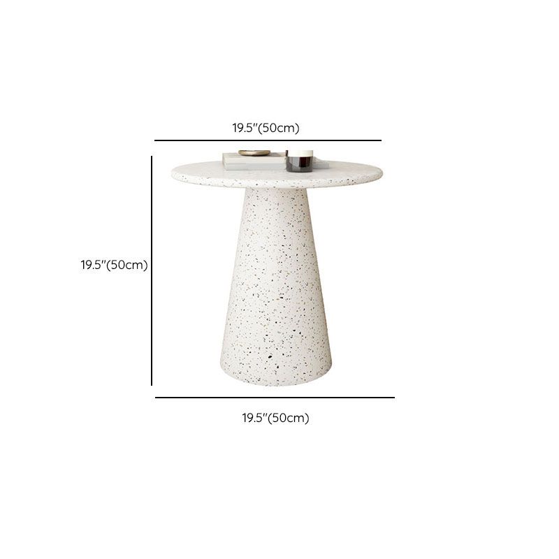 Round White Metal Coffee Table Modern Cocktail Table for Living Room Clearhalo 'Coffee & Accent Tables' 'Coffee Tables' 'coffee_tables' 'furn' 'furn_coffee_tables' 'Furniture' 'Living Room Furniture' 1200x1200_2d98cf83-aed1-4e5f-9cdf-e911ee8b547b