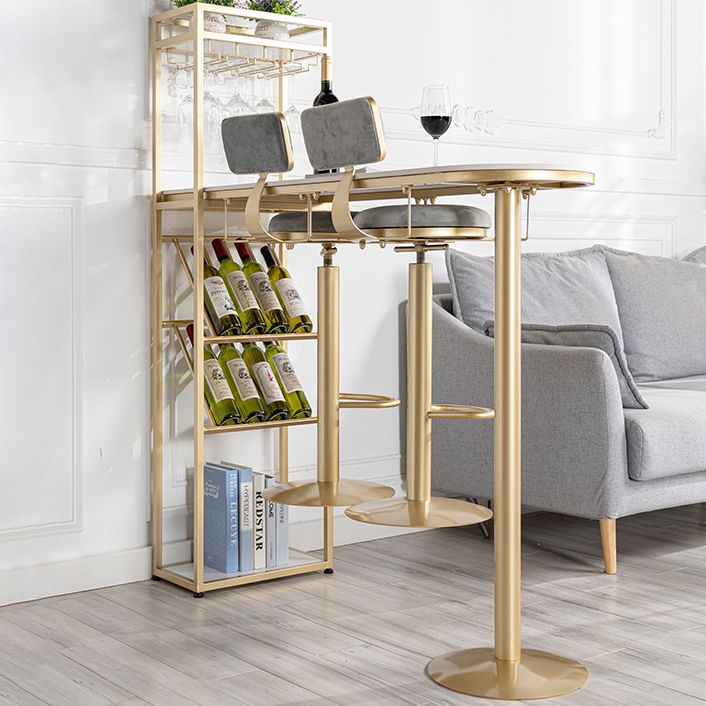 Sgabello da barretto regolabile da 1/3 pezzo e set di tavolo set di barra di finitura in pietra sinterizzata