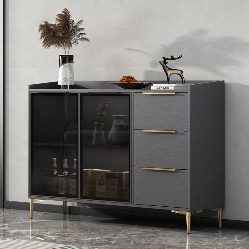 Siete sideboard di pietra sinterizzata in stile moderno con cassetti per soggiorno