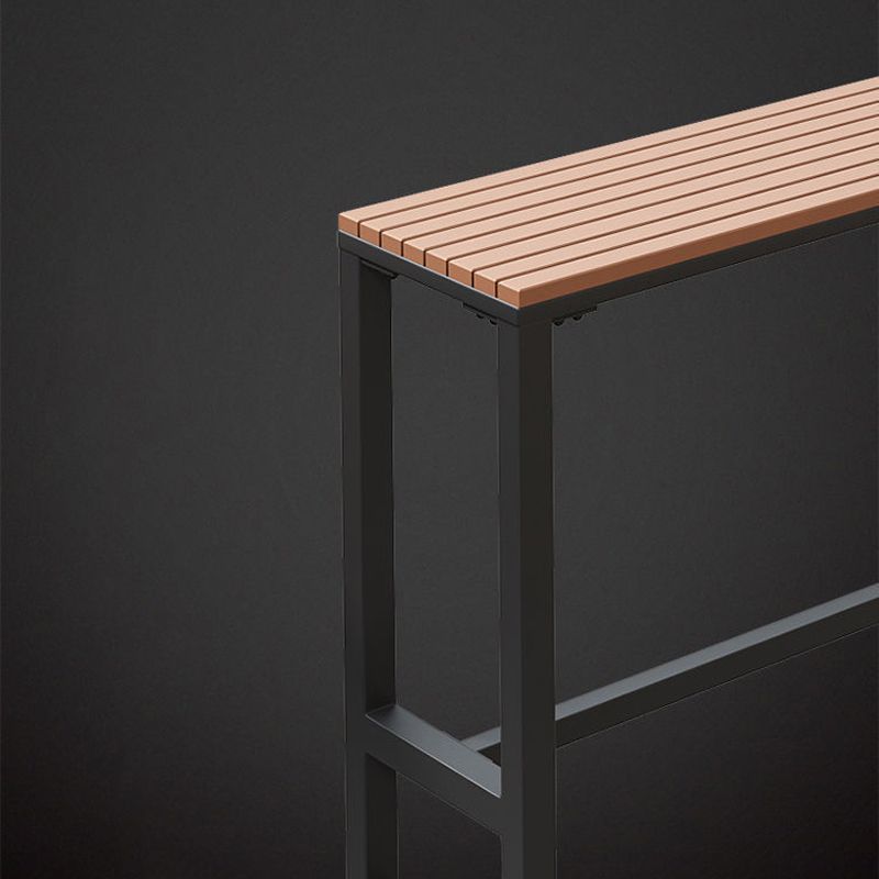 Modern Table Set 1/4/5 Pieces Bar Rectangle Bar Table with Metal High Stools for Kitchen Clearhalo 'Bar Furniture' 'furn' 'furn_home_bar_bar_sets' 'Furniture' 'Home Bars & Bar Sets' 'home_bar_bar_sets' 'Kitchen & Dining Furniture' 1200x1200_2d9be3b5-b935-40d1-9dc1-13b9b686f4a7