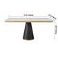 Traditional Luxury Style Dining Table White Sintered Stone Table with Black Frame Clearhalo ' dining_table' 'Dining Tables & Seating' 'Dining Tables' 'furn' 'furn_dining_table' 'Furniture' 'furniture_dining_table' 'Kitchen & Dining Furniture' 'kitchen&dining_furn' 'kitchen' 'kitchen_dining_table' 1200x1200_2d9c1da0-6a82-446d-9608-5c3f1642a0ec