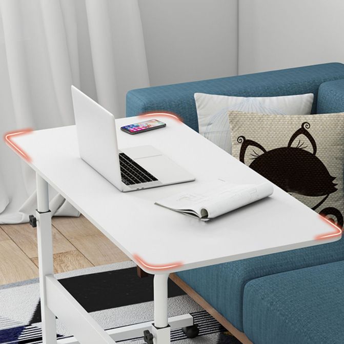 Curved Adjustable Writing Desk Modern Manufactured Wood with Caster Wheels Clearhalo 'furn' 'furn_office_desk' 'Furniture' 'furniture_office_desk' 'Office Desks' 'Office Furniture' 'office_desk' 1200x1200_2d9cdc2a-fb06-49cb-89f0-7baf12a397f0