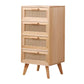 11.81" Wide Accent Chest Rattan Rectangle Standard Chest with Drawers