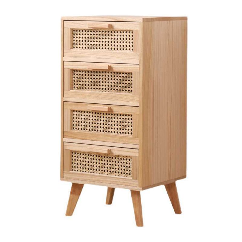 11.81" Wide Accent Chest Rattan Rectangle Standard Chest with Drawers