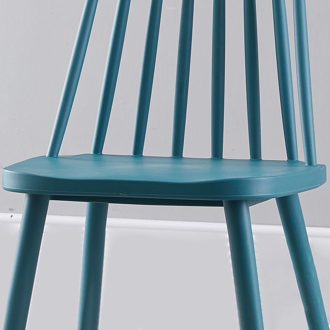 Scandinavian Plastic Kitchen Room Chair Slat Back Side Chair Clearhalo ' kitchen&dining_furn' 'Dining Chairs' 'Dining Tables & Seating' 'dining_chair' 'Furniture' 'furniture_dining_chair' 'Kitchen & Dining Furniture' 'kitchen' 1200x1200_2d9f5873-fa11-4c41-9da0-1c48e62aa19b