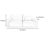 Standard Cushions Velvet Sofa 37.4"W with Recessed Arm for Living Room Clearhalo 'furn' 'furn_sofas' 'Furniture' 'furniture_sofas' 'kitchen' 'kitchen_sofas' 'Living Room Furniture' 'Sofa' 'sofas' 1200x1200_2d9f9e4f-ac31-4367-9724-a481f48d9aae