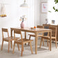 Minimalist Style Solid Wood Dining Set with Traditional Height Table and 4 Legs Base for Home Use Clearhalo 'Dining Room Sets' 'Dining Tables & Seating' 'dining_room_set' 'furn' 'furn_dining_room_set' 'Furniture' 'furniture_dining_room_set' 'Kitchen & Dining Furniture' 'kitchen&dining_furn' 'kitchen' 1200x1200_2da08cd7-7451-4763-ade9-186ff8675427
