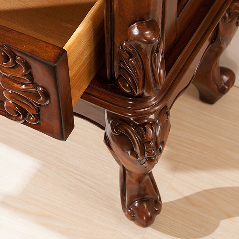 Traditional Curio Cabinet Birch Hutch Cabinet with Doors for Living Room Clearhalo 'Display & China Cabinets' 'display_china_cabinets' 'furn' 'furn_display_china_cabinets' 'Furniture' 'Kitchen & Dining Furniture' 1200x1200_2da1301a-0a3a-4a41-9b33-b60eabc949fb