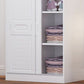 Modern Style Wardrobe Wood 2-Door Wardrobe Closet for Bedroom