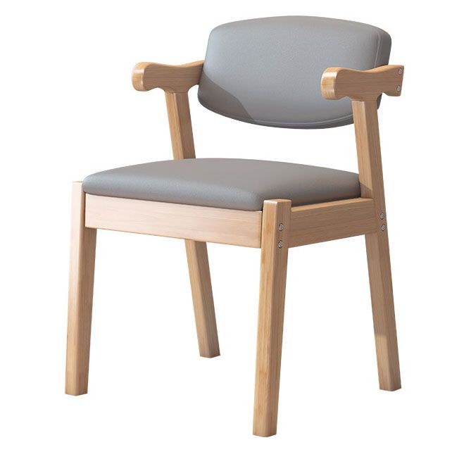 Zeitgenössischer Leder -Esstuhl offener Essnebel Möbel im matten Finish