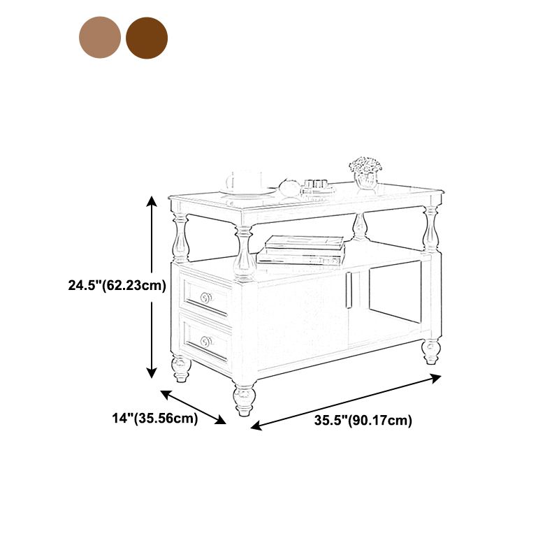 4 Legs Side Table Modern Wood Gold 2-Drawer Side End Snack Table Clearhalo 'Coffee & Accent Tables' 'End & Side Tables' 'end_side_table' 'end_side_tables' 'furn' 'furn_end_side_tables' 'Furniture' 'furniture_end_side_table' 'Living Room Furniture' 1200x1200_2da3069c-e84f-4029-a97c-cc28e07fe888
