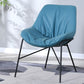 Industrial 23.6"Wide PU Leather Fixed Back Sponge Armless Chair
