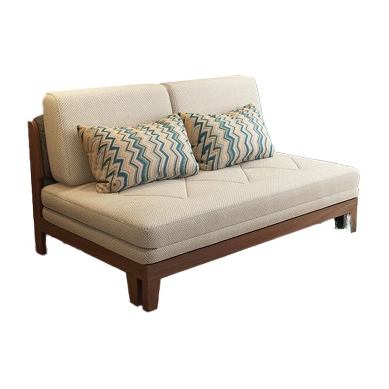 Living Room Convertible Sofas Pillow Back Armless Futon Sleeper Sofa Bed Clearhalo 'furn' 'furn_futons' 'Furniture' 'Futons & Daybeds' 'Futons' 'Living Room Furniture' 1200x1200_2da61e6e-188f-4f2b-af0a-b5652bc29b87