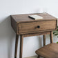 Contemporary Make-up Vanity with Drawers in Brown Solid Wood