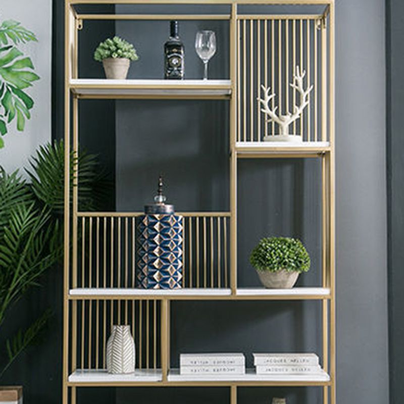 Glam Plank BOEKKAST Metal Open Back Bookshelf voor Home Office
