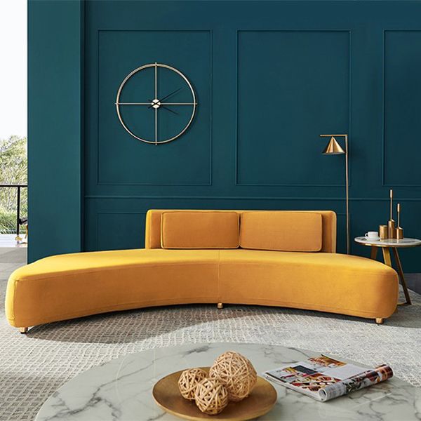 Salle de salon de tissu stationnaire contemporain Soupchable sans bras