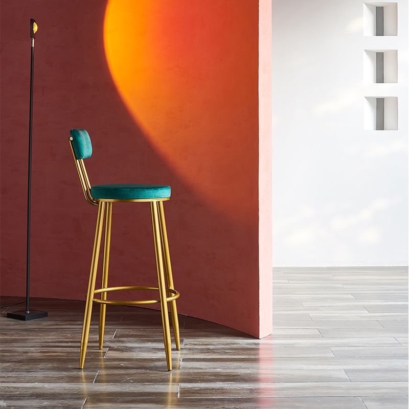 Modern Style Metal Bar Stool with Footrest Bistro Light Luxury Bar Stool Clearhalo 'Bar Furniture' 'Bar Stools' 'bar_stools' 'furn' 'furn_bar_stools' 'furniture_bar_stools' 'Kitchen & Dining Furniture' 'kitchen&dining_furn' 'kitchen' 'kitchen_furn' Furniture' 1200x1200_2daad0f8-b0bc-4cba-b15c-2803a654b195