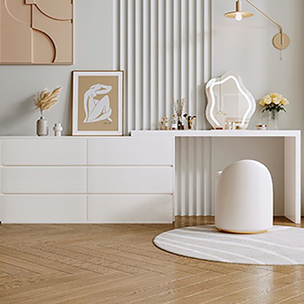 15 "brede Scandinavische ijdelheid tafel houten witte make-up ijdelheid