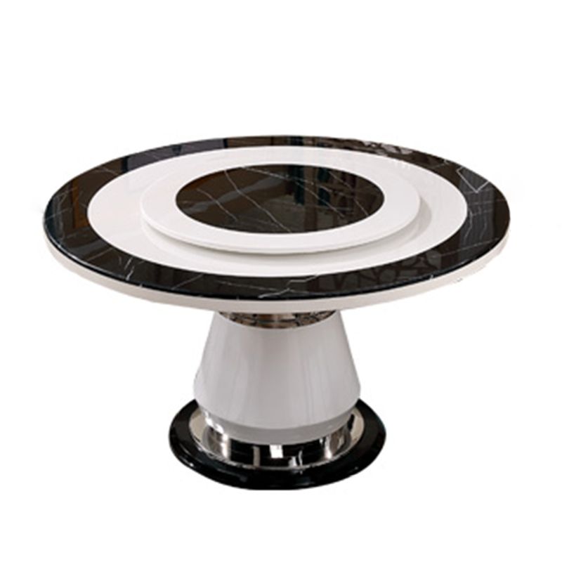 Victorian Style Round Dining Table Metal Pedestal Base Table for Dining Room Clearhalo ' dining_table' 'Dining Tables & Seating' 'Dining Tables' 'furn' 'furn_dining_table' 'Furniture' 'furniture_dining_table' 'Kitchen & Dining Furniture' 'kitchen&dining_furn' 'kitchen' 'kitchen_dining_table' 1200x1200_2dac6cb0-6e1c-49f4-a884-a4cf6d34bbc9