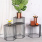 Frame Hexagon Metal End Table Set Simple Iron Sofa Side Accent Table with Storage Shelf Clearhalo 'Coffee & Accent Tables' 'End & Side Tables' 'end_side_tables' 'furn' 'furn_end_side_tables' 'Furniture' 'Living Room Furniture' 1200x1200_2dad4e4c-5ba3-4a39-95ac-ceed714444ed
