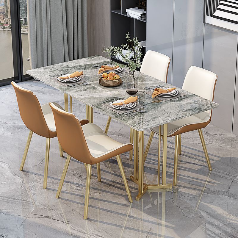 1/2/5/7 Pieces Luxury Dining Set Sintered Stone Dining Table with Leather Chairs Clearhalo 'Dining Room Sets' 'Dining Tables & Seating' 'dining_room_set' 'furn' 'furn_dining_room_set' 'Furniture' 'furniture_dining_room_set' 'Kitchen & Dining Furniture' 'kitchen&dining_furn' 'kitchen' 1200x1200_2db08686-8cd6-425b-8899-80eabbfa1da7