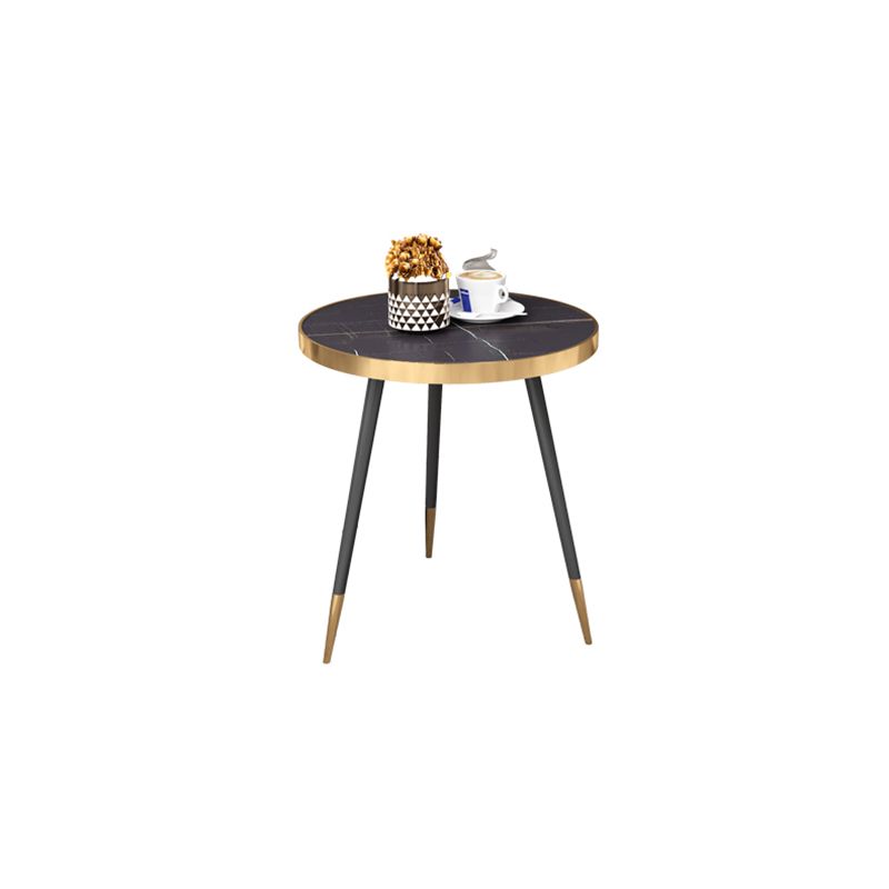 Modernistic Metal 3 Legs End Table Round Slate Top Side End Table Clearhalo 'Coffee & Accent Tables' 'End & Side Tables' 'end_side_tables' 'furn' 'furn_end_side_tables' 'Furniture' 'Living Room Furniture' 1200x1200_2db1a158-836f-456a-8785-79006f6297ad