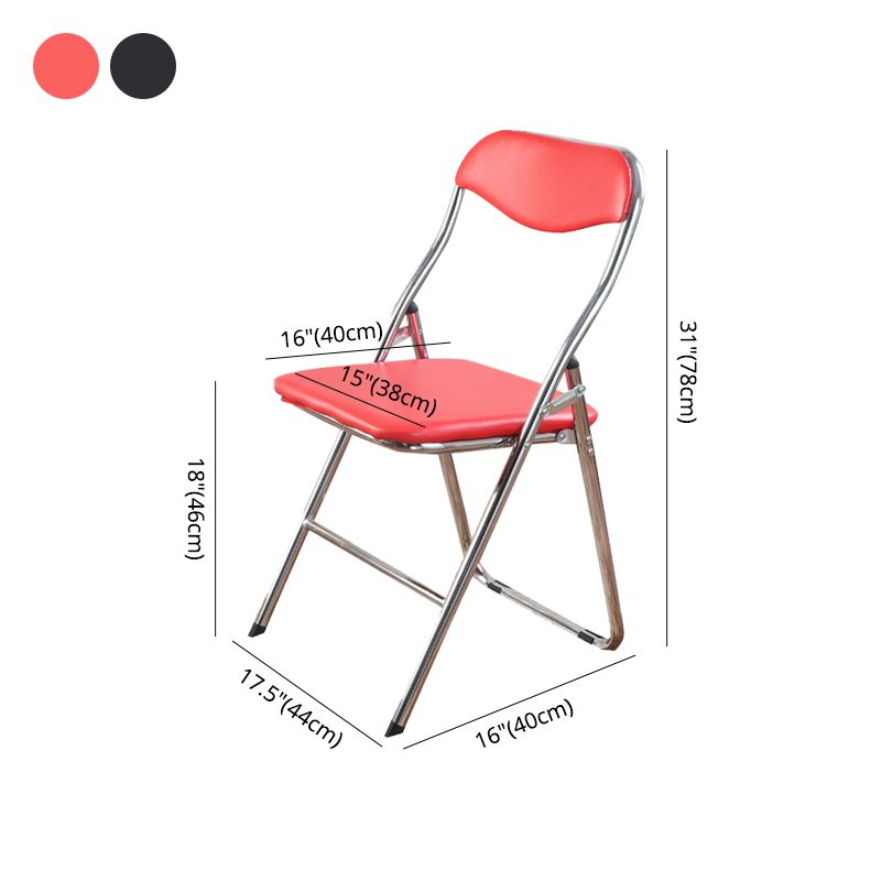 Home Metal Contemporary Side Chair Folding Open Back Dining Side Chair Clearhalo ' kitchen&dining_furn' 'Dining Chairs' 'Dining Tables & Seating' 'dining_chair' 'furn' 'furn_dining_chair' 'Furniture' 'furniture_dining_chair' 'Kitchen & Dining Furniture' 'kitchen' 1200x1200_2db1d07a-8cde-42f5-bdf9-ff2b19bcda38