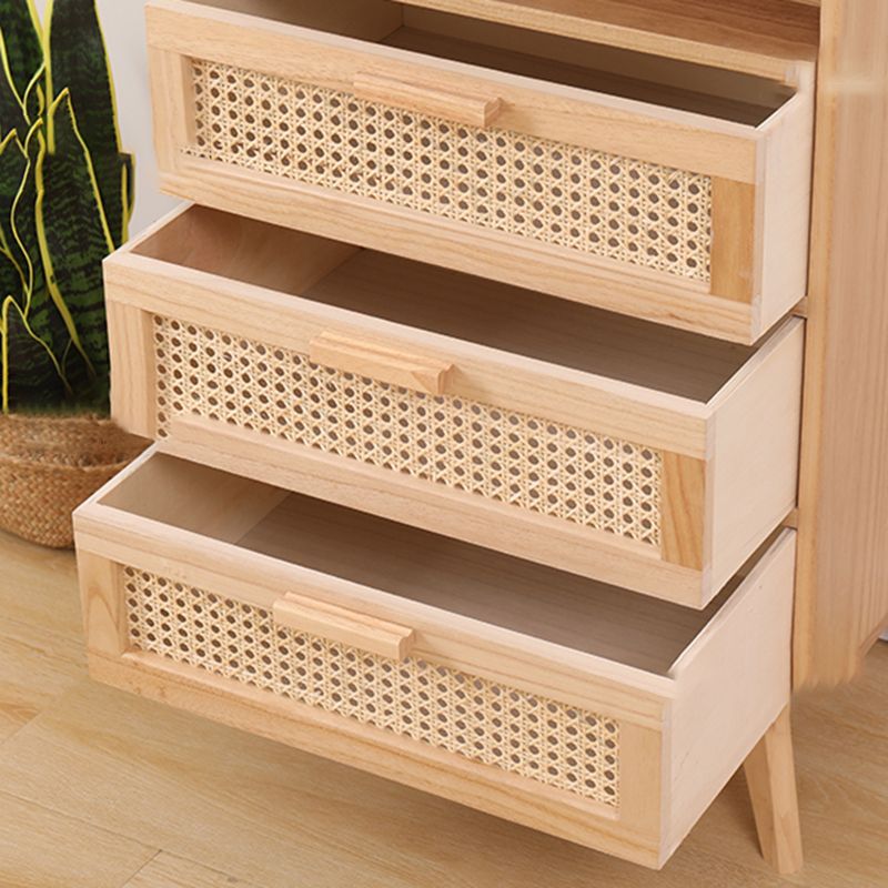 Wicker Rattan Accent Cabinet Bar Pulls Handle Design Storage Cabinet Clearhalo 'Cabinets & Chests' 'cabinets_chests' 'furn' 'furn_cabinets_chests' 'Furniture' 'Living Room Furniture' 1200x1200_2db5ae43-76ca-42bb-86f7-ed44c88adf7d