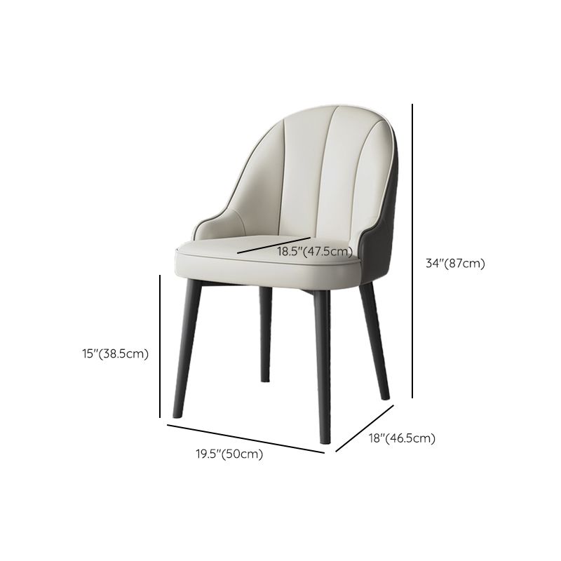 Modern Style Side Chair Leather Parsons Dining Chair for Dining Room Clearhalo 'Dining Chairs' 'Dining Tables & Seating' 'dining_chair' 'furn' 'furn_dining_chair' 'Furniture' 'Kitchen & Dining Furniture' 1200x1200_2db72e9b-a165-46f0-987f-2181f9caf19e