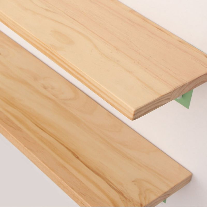 Natural Contemporary Floating Bookshelf Wall Mounted Wooden Shelf Clearhalo 'Bookcases' 'furn' 'furn_bookcases' 'Furniture' 'Office Furniture' 1200x1200_2db8557b-2c34-4fe7-8891-e0d7058b4f05