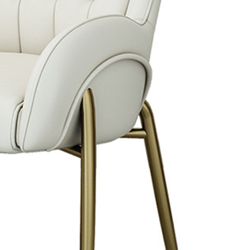 Mid Back Iron Base Office Chair Upholstered Task Chair with 4-Leg Clearhalo 'furn' 'furn_office_chair' 'Furniture' 'Office Chairs' 'Office Furniture' 'office_chair' 1200x1200_2db89b32-8594-4ac7-9d9a-dcdc7a510b17