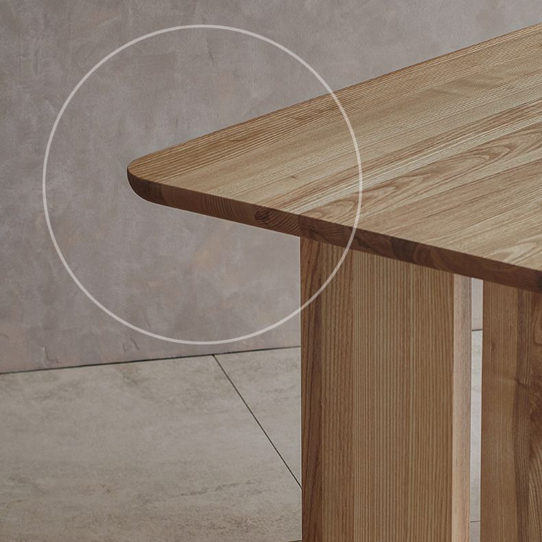 モダンなスタイルのダイニングルームセット1/2/3/4/5 PCS長方形のテーブル付きソリッドウッドダイニングセット