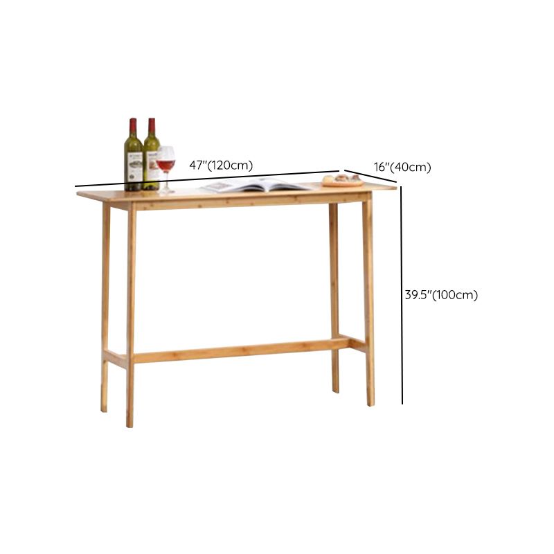 Contemporary Bar Height Table Trestle Counter Height Dining Table Clearhalo 'Bar Furniture' 'Bar Tables' 'bar_tables' 'furn' 'furn_bar_tables' 'Furniture' 'Kitchen & Dining Furniture' 1200x1200_2dbaf2cc-7f74-4b13-a421-6e35f2a4864d