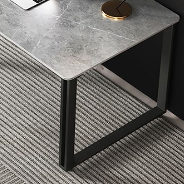 Escritorio de oficina rectangular de trineo