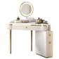 Modern 29.5" Height Slate Top Table Makeup Vanity with Drawers