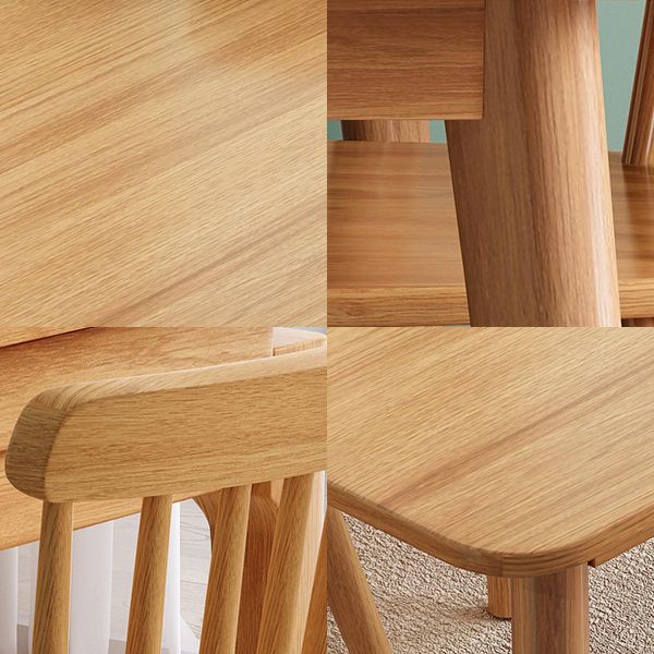 Solid Wood Modern Rectangle Dining Table Rubberwood Top Table,51.5"L x 31.5"W x 29.5"H Clearhalo ' dining_table' 'Dining Tables & Seating' 'Dining Tables' 'furn' 'furn_dining_table' 'Furniture' 'furniture_dining_table' 'Kitchen & Dining Furniture' 'kitchen&dining_furn' 'kitchen' 'kitchen_dining_table' 1200x1200_2dbc0957-336a-413d-8afd-4b1f5c3854ab