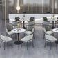 Round Tulip Base Modern Dining Table White Tone Fixed Table of Sintered Stone Clearhalo ' dining_table' 'Dining Tables & Seating' 'Dining Tables' 'furn' 'furn_dining_table' 'Furniture' 'furniture_dining_table' 'Kitchen & Dining Furniture' 'kitchen&dining_furn' 'kitchen' 'kitchen_dining_table' 1200x1200_2dbc9310-df0e-4de3-9ec1-146b10b0b4b5