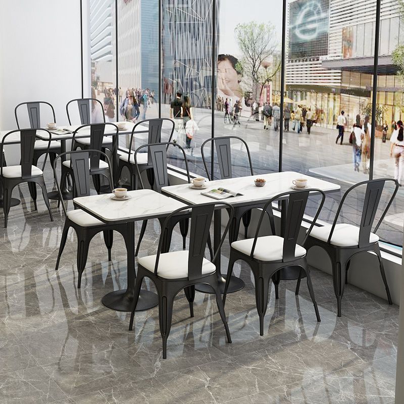 Industrial Dining Room Table White Sintered Stone Table with Black Metal Base Clearhalo ' dining_table' 'Dining Tables & Seating' 'Dining Tables' 'furn' 'furn_dining_table' 'Furniture' 'furniture_dining_table' 'Kitchen & Dining Furniture' 'kitchen&dining_furn' 'kitchen' 'kitchen_dining_table' 1200x1200_2dbd8b8e-f809-4efa-b5e7-9202a9551d7b