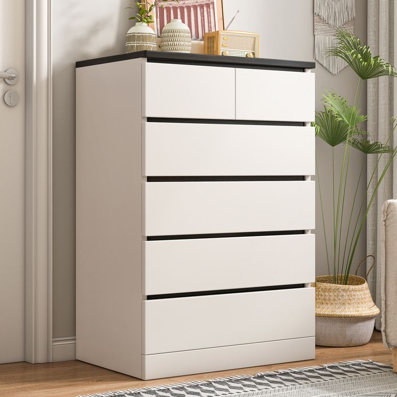 Contemporary Accent Chest with 6 Wooden Drawers Storage Chest Clearhalo 'Cabinets & Chests' 'cabinets_chests' 'furn' 'furn_cabinets_chests' 'Furniture' 'Living Room Furniture' 1200x1200_2dbda4e0-6026-474b-b492-cc612d32d9a1