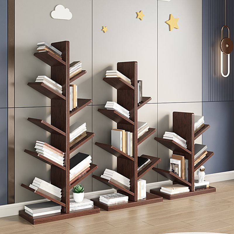 ジオメトリラバーウッド本棚モダンベッドルーム本棚棚付き22 "W x 12" D