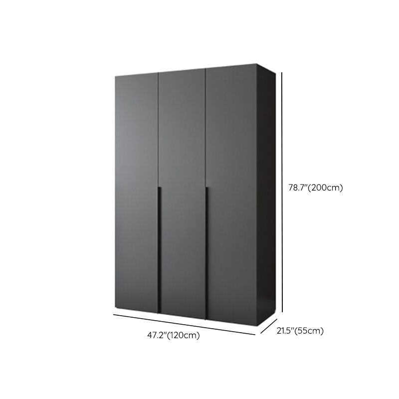 Moderno gabinete de madera dormitorio suave puertas cerradas armario