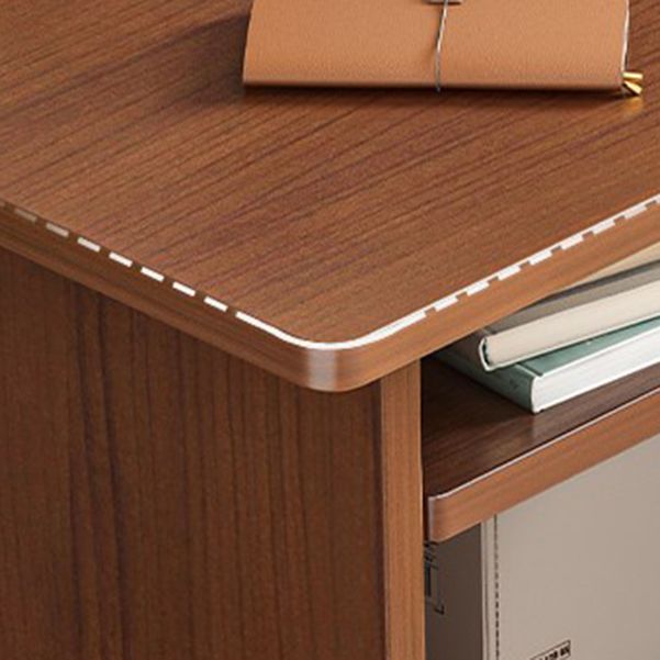 Desca al computer rettangolo in legno moderno da 15,6 pollici W Desk rettangolo in legno