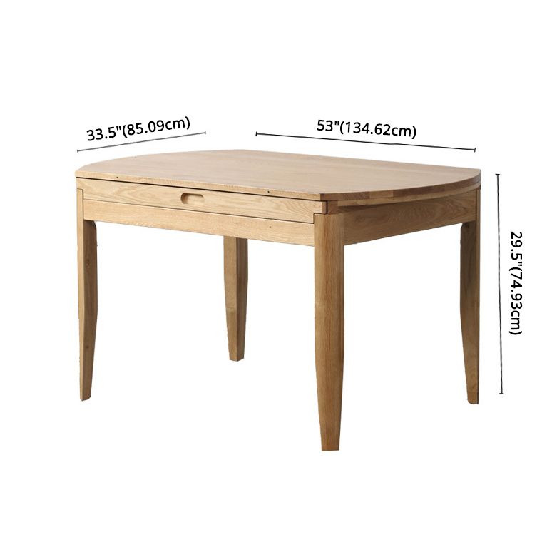 Minimalist Wooden Dining Set Standard Height with 4 Legs Base Dining Room Set for Home Use Clearhalo 'Dining Room Sets' 'Dining Tables & Seating' 'dining_room_set' 'furn' 'furn_dining_room_set' 'Furniture' 'furniture_dining_room_set' 'Kitchen & Dining Furniture' 'kitchen&dining_furn' 'kitchen' 1200x1200_2dc40a0d-125c-4652-89cc-e7566765643b