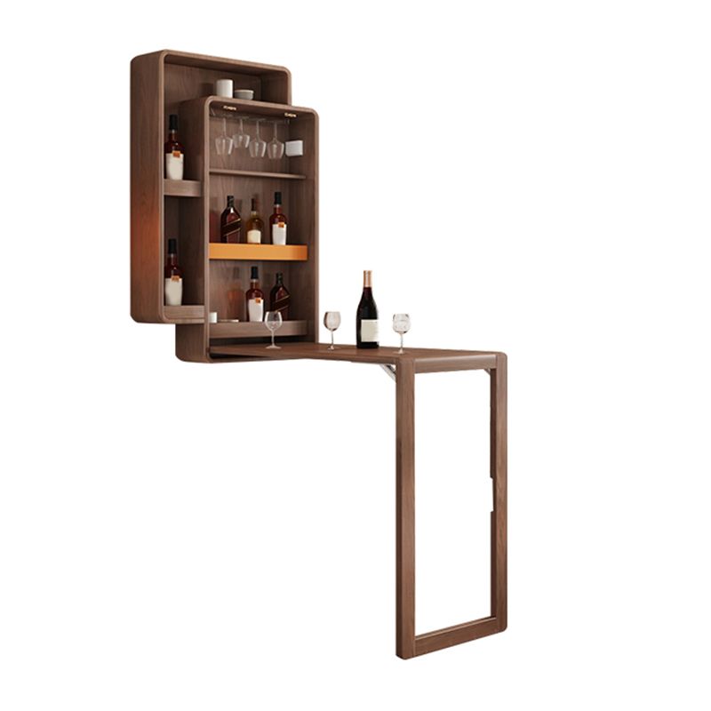 Bartisch aus massivem Holz, klappbarer Esstisch für Küche und Wohnzimmer