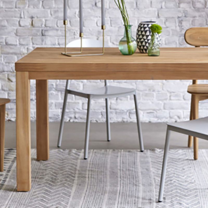 Modern Solid Wood Dining Table Rectangle Wooden Table with 4 Legs for Restaurant Clearhalo 'Dining Tables & Seating' 'Dining Tables' 'dining_table' 'furn' 'furn_dining_table' 'Furniture' 'furniture_dining_table' 'Kitchen & Dining Furniture' 'kitchen' 'kitchen_dining_table' 1200x1200_2dc66ca6-506a-4aa3-96a0-12f1544e963d