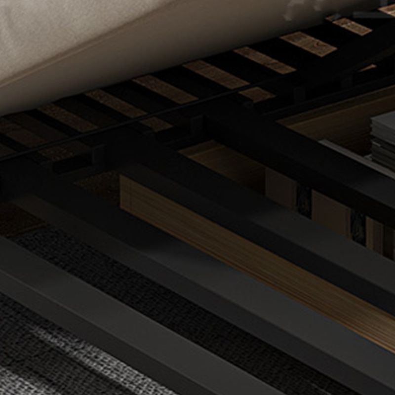 Scandinavian Beige Futon Sleeper Sofa Armless Futon and Mattress Clearhalo 'furn' 'furn_futons' 'Furniture' 'Futons & Daybeds' 'Futons' 'Living Room Furniture' 1200x1200_2dc68592-49ec-4882-8577-b5c079edfcfa