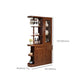 Bar Pulls Traditional Solid Wood Shelves Included Accent Cabinet