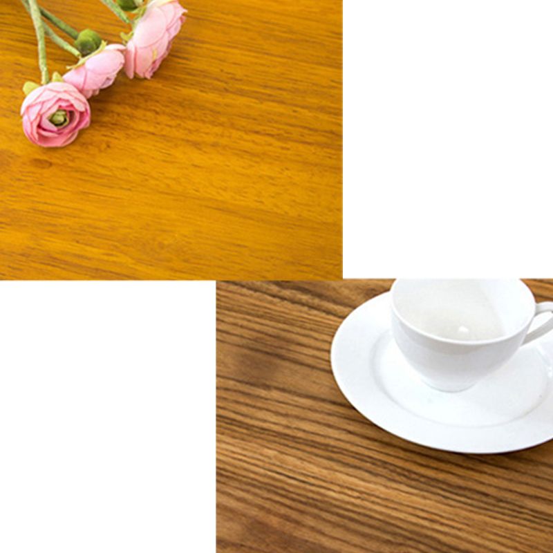 Tavolo da tavola in legno di pino naturale rettangolo nero tavolo da pranzo di base di cavalletto di ferro senza sedia